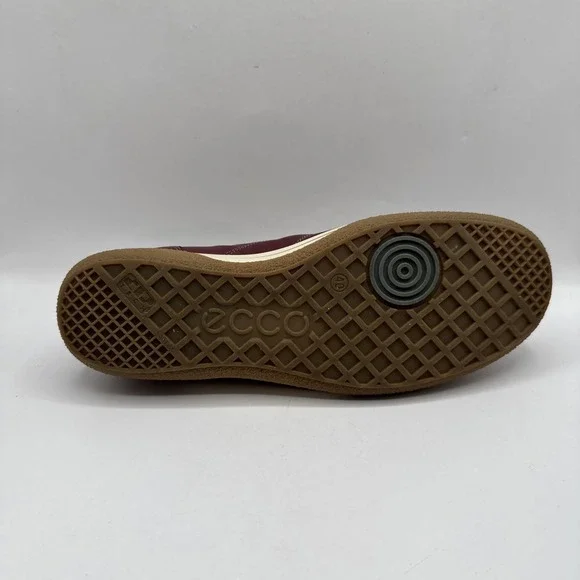 Ecco Shoes Womens 40 Sneakers Maroon Lace Up Casual Round Toe Low Top Comfort - Picture 12 of 13